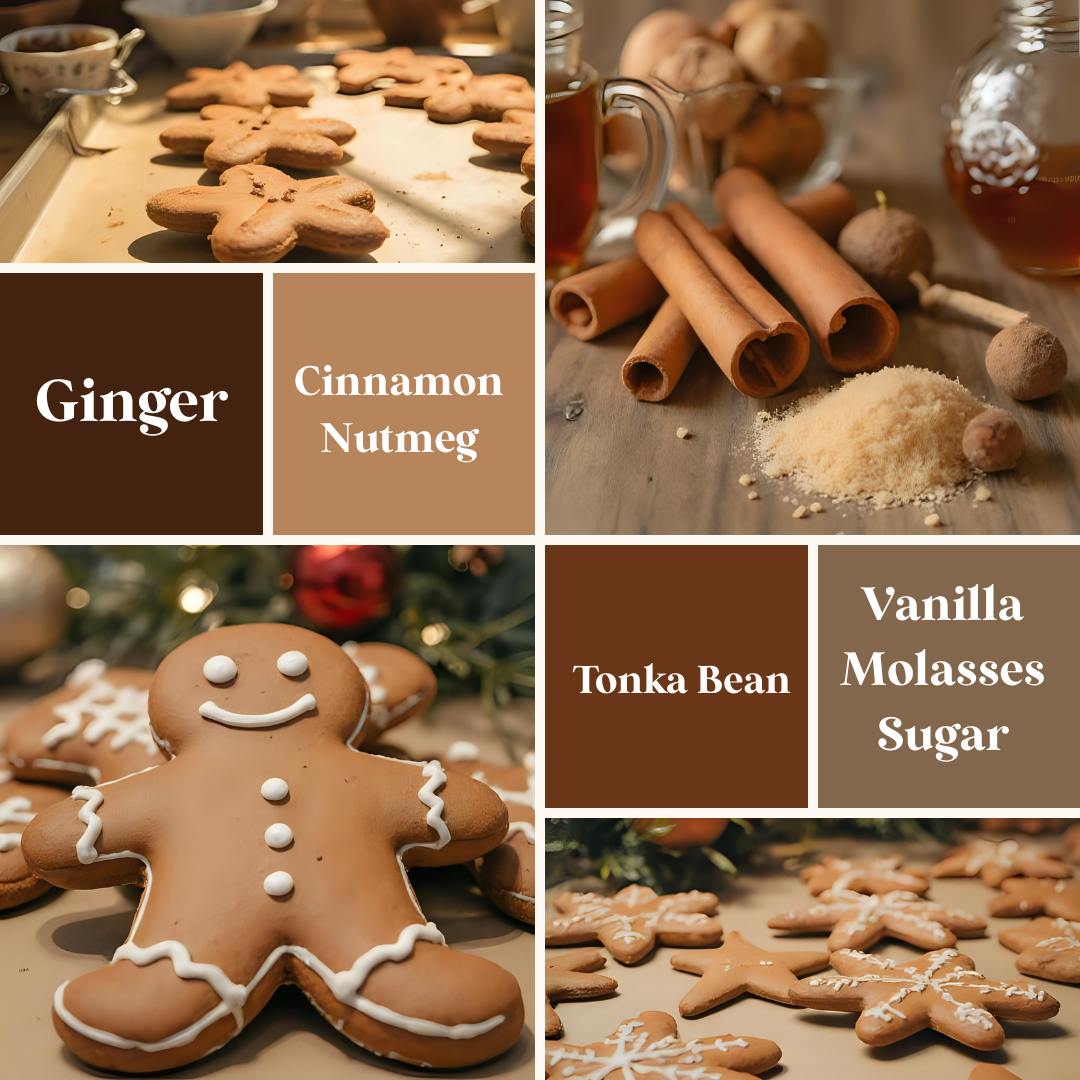 Gingerbread Man Candle