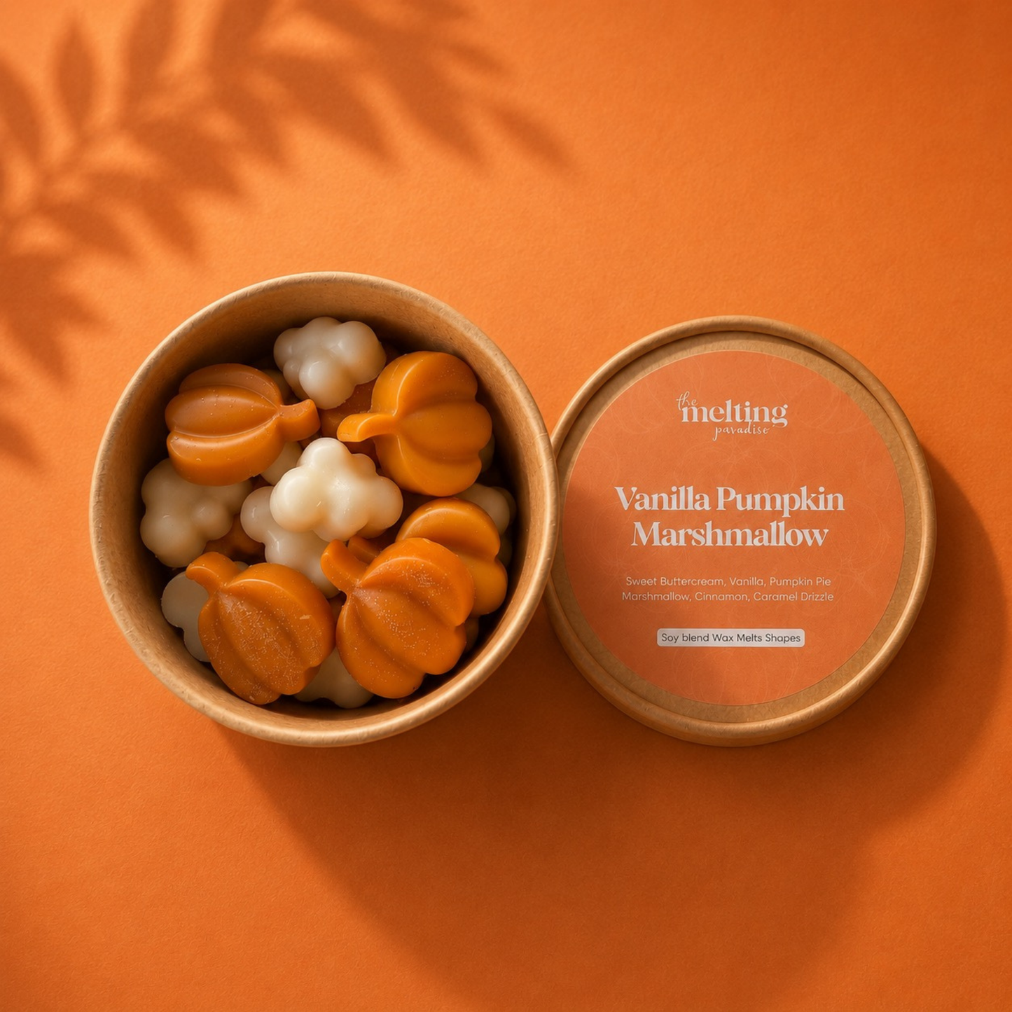 Vanilla Pumpkin Marshmallow Wax Melt Shapes – Limited Edition Fall Wax Melts | 4oz