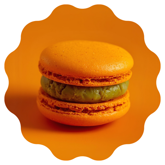 Pumpkin Pistachio Macaron