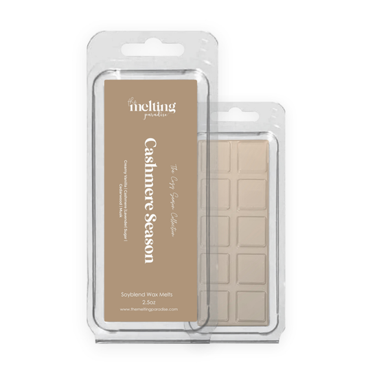 Cashmere Season Wax Melts – Cozy Cashmere Scented Snap Bar | 2.5oz