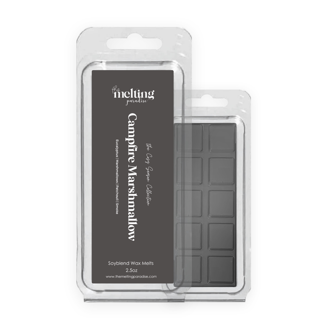 Campfire Marshmallow Wax Melts – Smoky Sweet Scented Snap Bar | 2.5oz