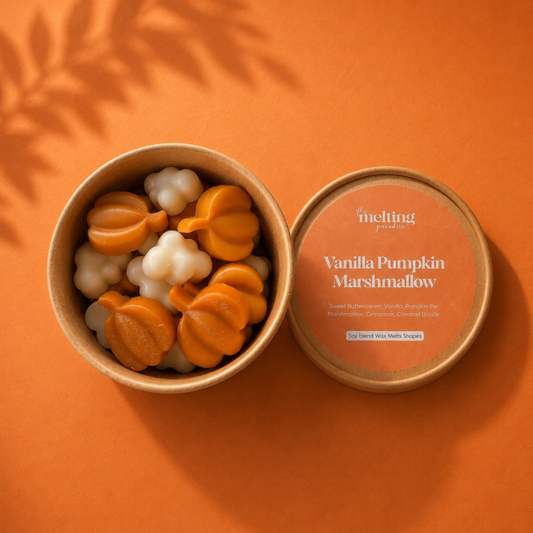 Vanilla Pumpkin Marshmallow Wax Melt Shapes – Limited Edition Fall Wax Melts | 4oz
