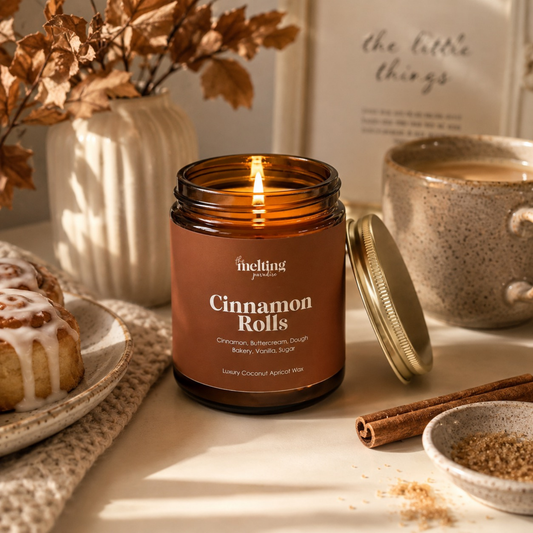 Cinnamon Rolls Coconut Apricot Wax Candle – Fall Scented Candle | 8oz