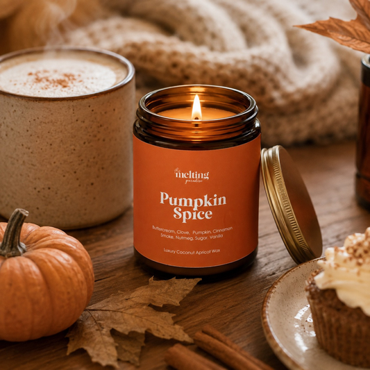 Pumpkin Spice Coconut Apricot Wax Candle – Fall Scented Candle | 8oz