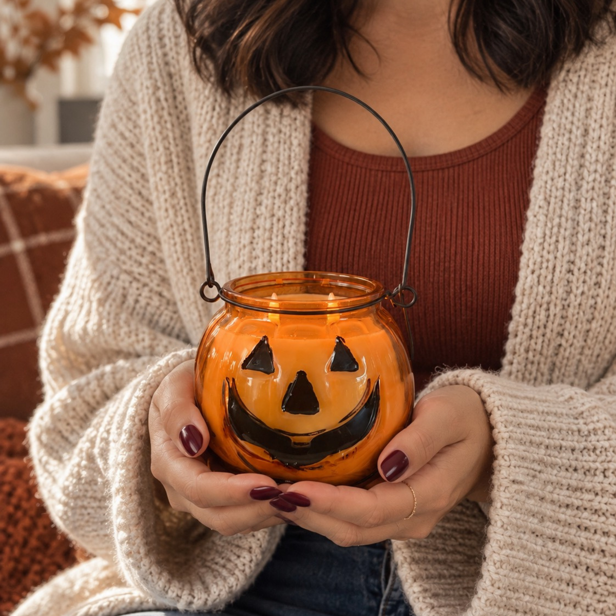 Jack o Lantern Candle ( Pumpkin Spice Latte) | The Melting Paradise | 10oz