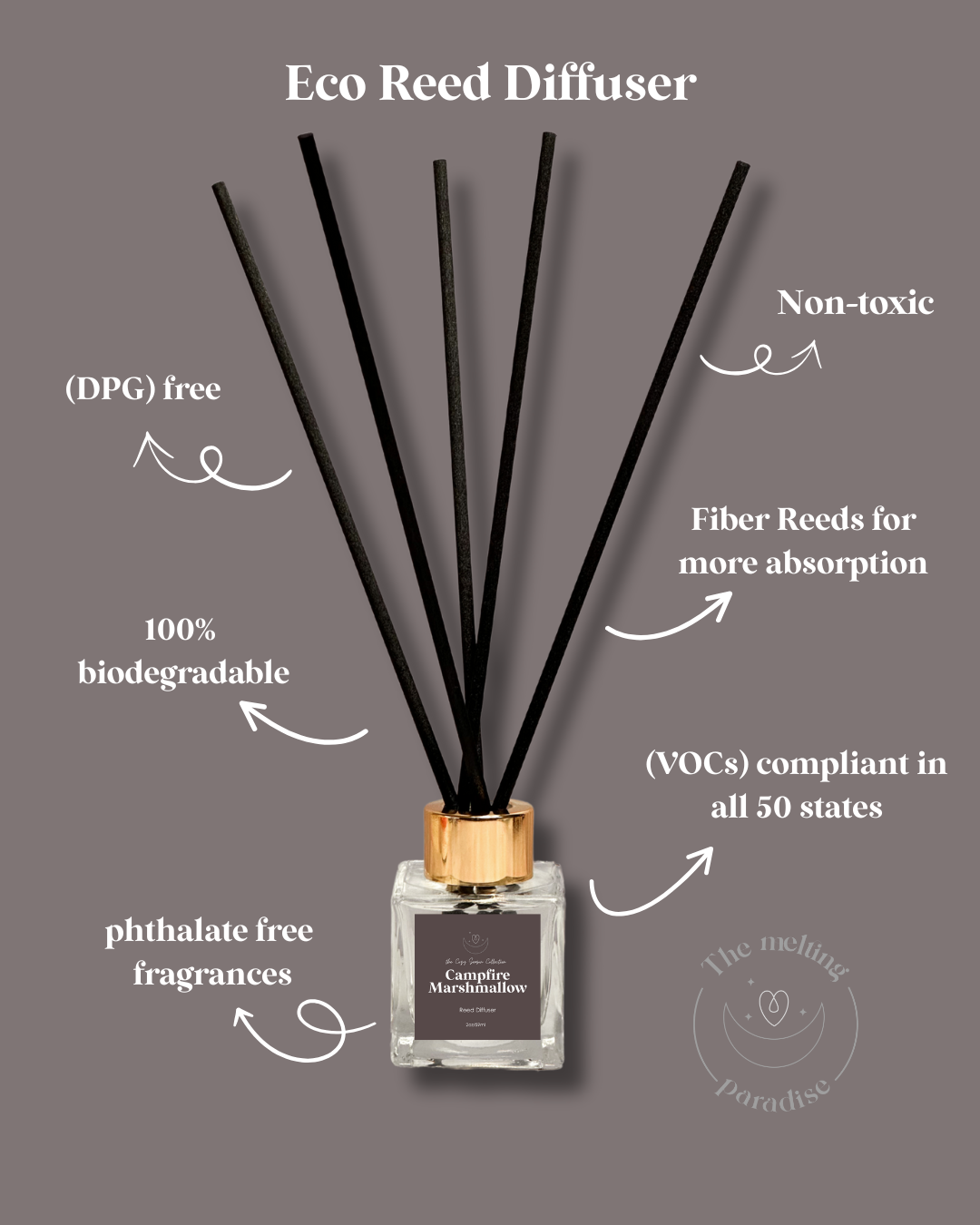 Campfire Marshmallow Reed Diffuser