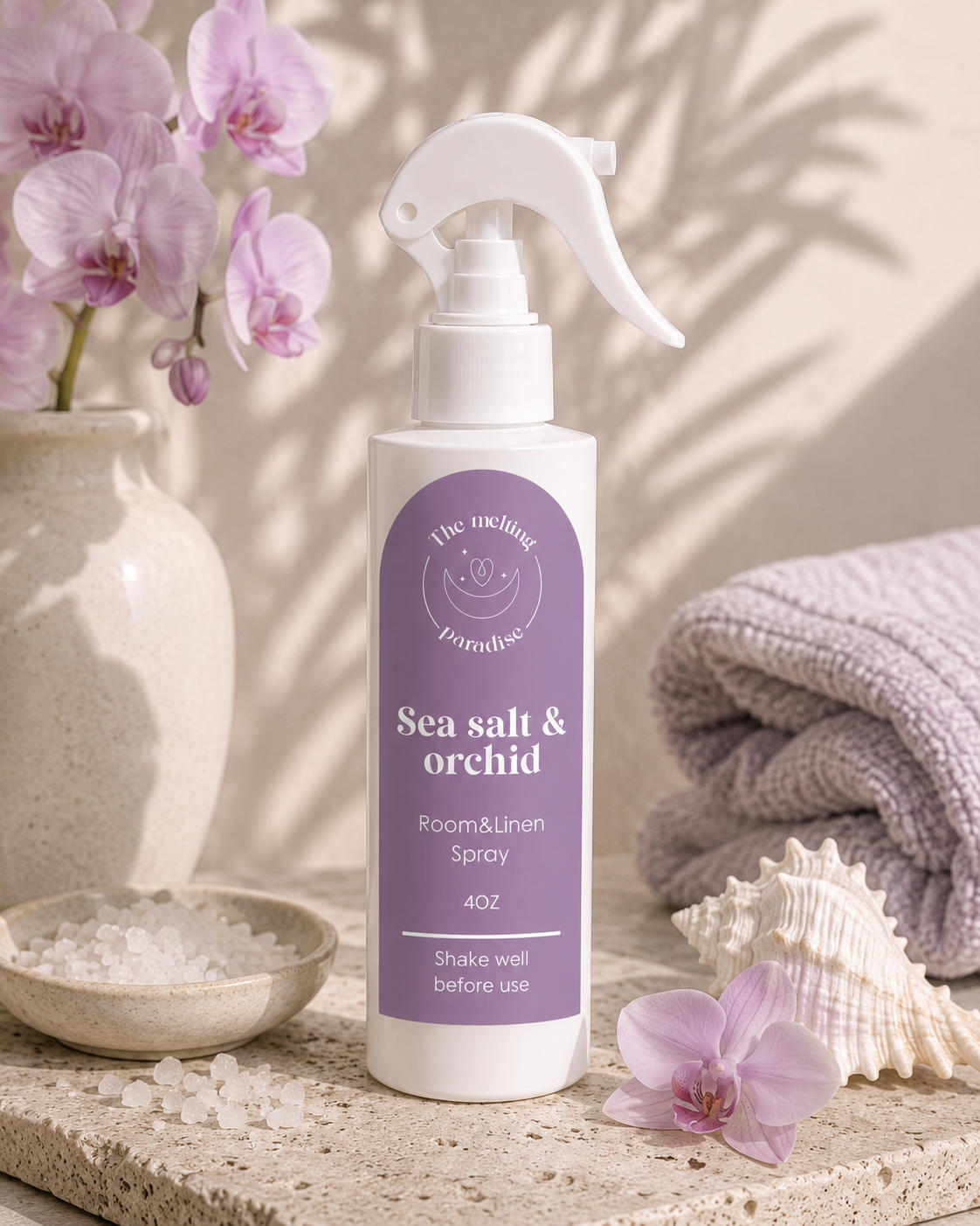 Sea salt and Orchid Room & Linen Spray