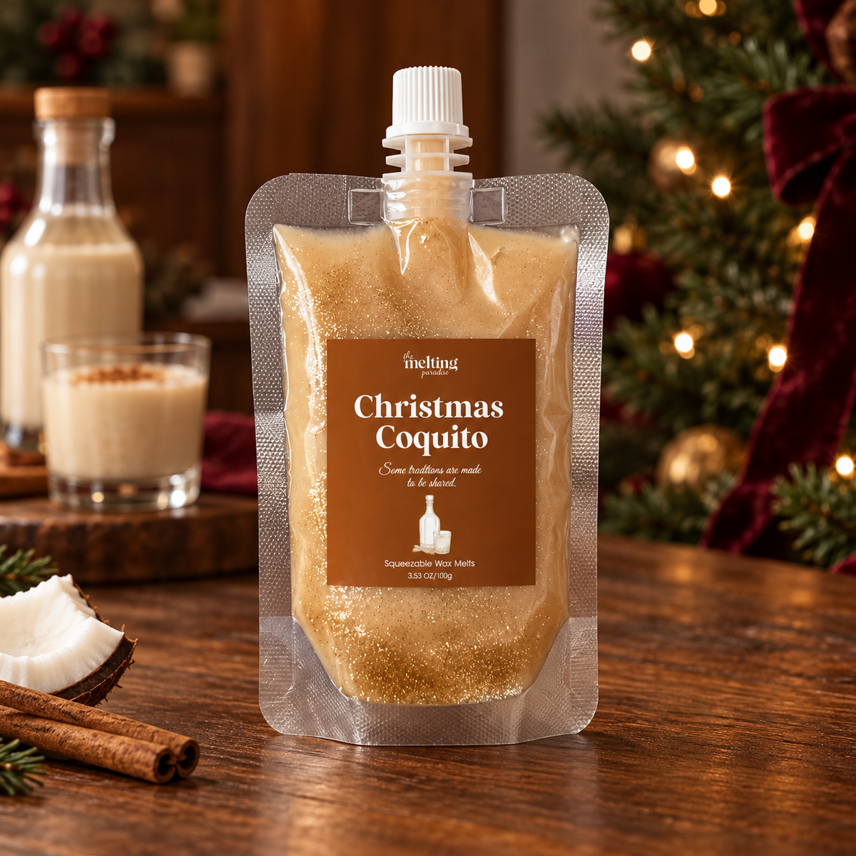 Christmas Coquito Squeezable Wax Melts | 3.5 oz