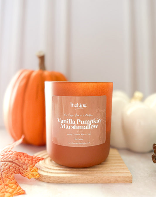 Vanilla Pumpkin Marshmallow Luxury Candle ( Pre-Órden)
