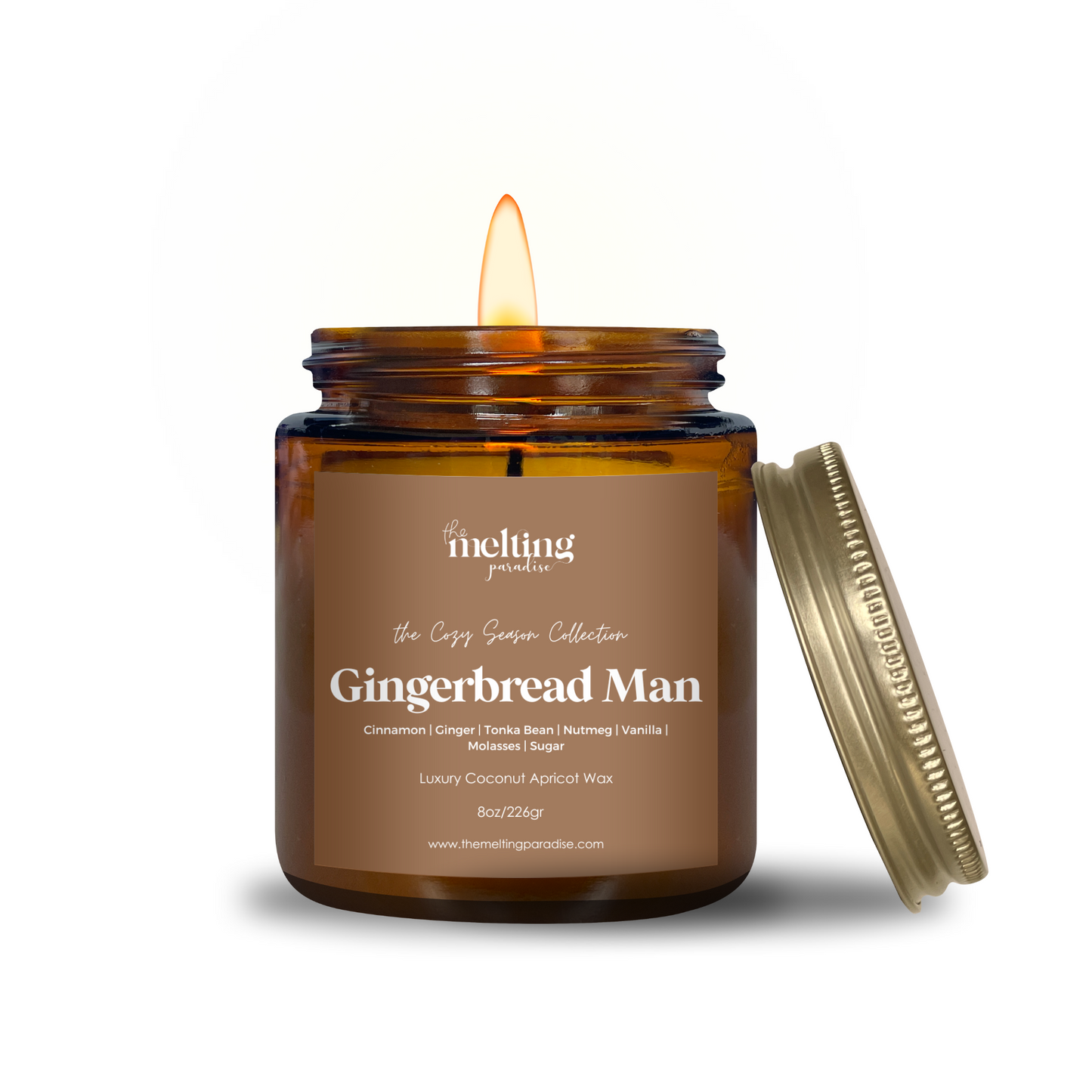 Gingerbread Man Candle