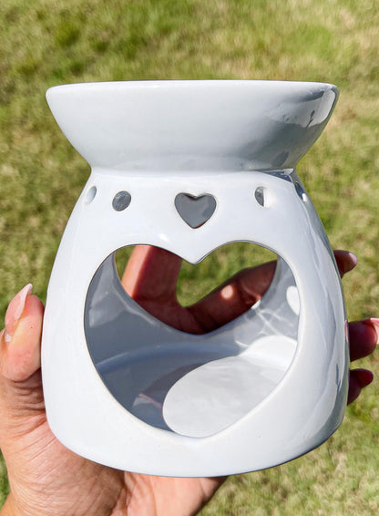 Cera aromática derretida con forma de corazón Cerámica